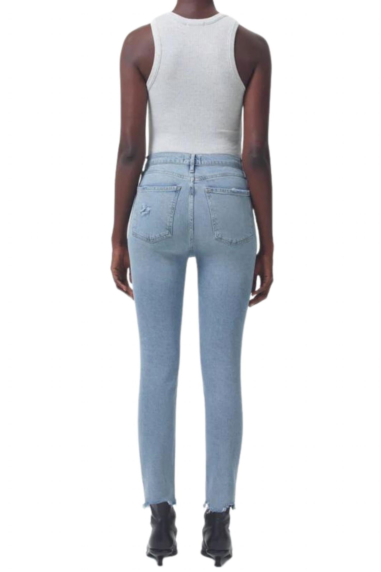 Agolde - Nico High Rise Slim Fit In Rooted