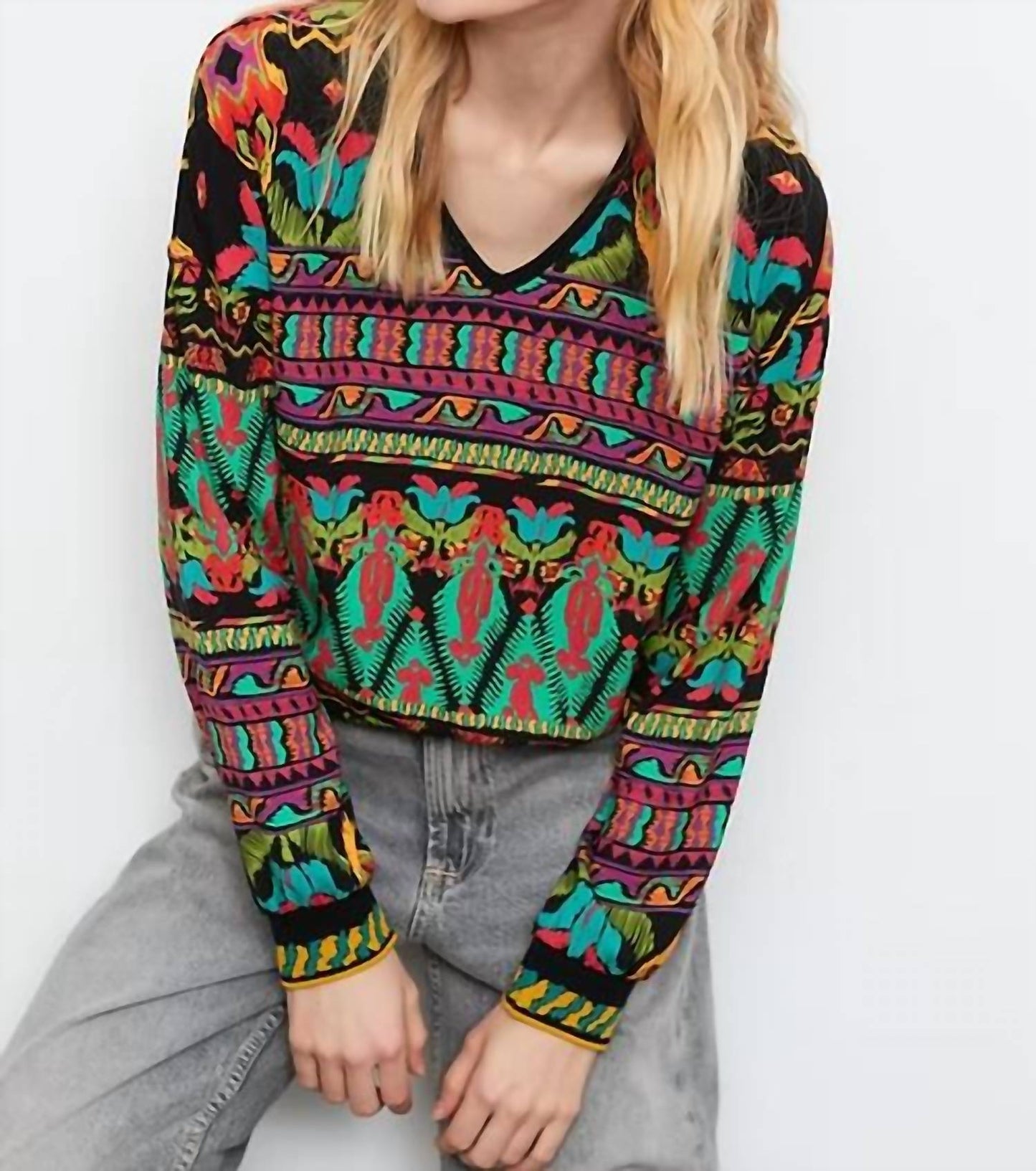 Aldo Martins - V-Neck Ingrid Top