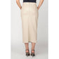 Black Tape - FAUX LEATHER MIDI SKIRT