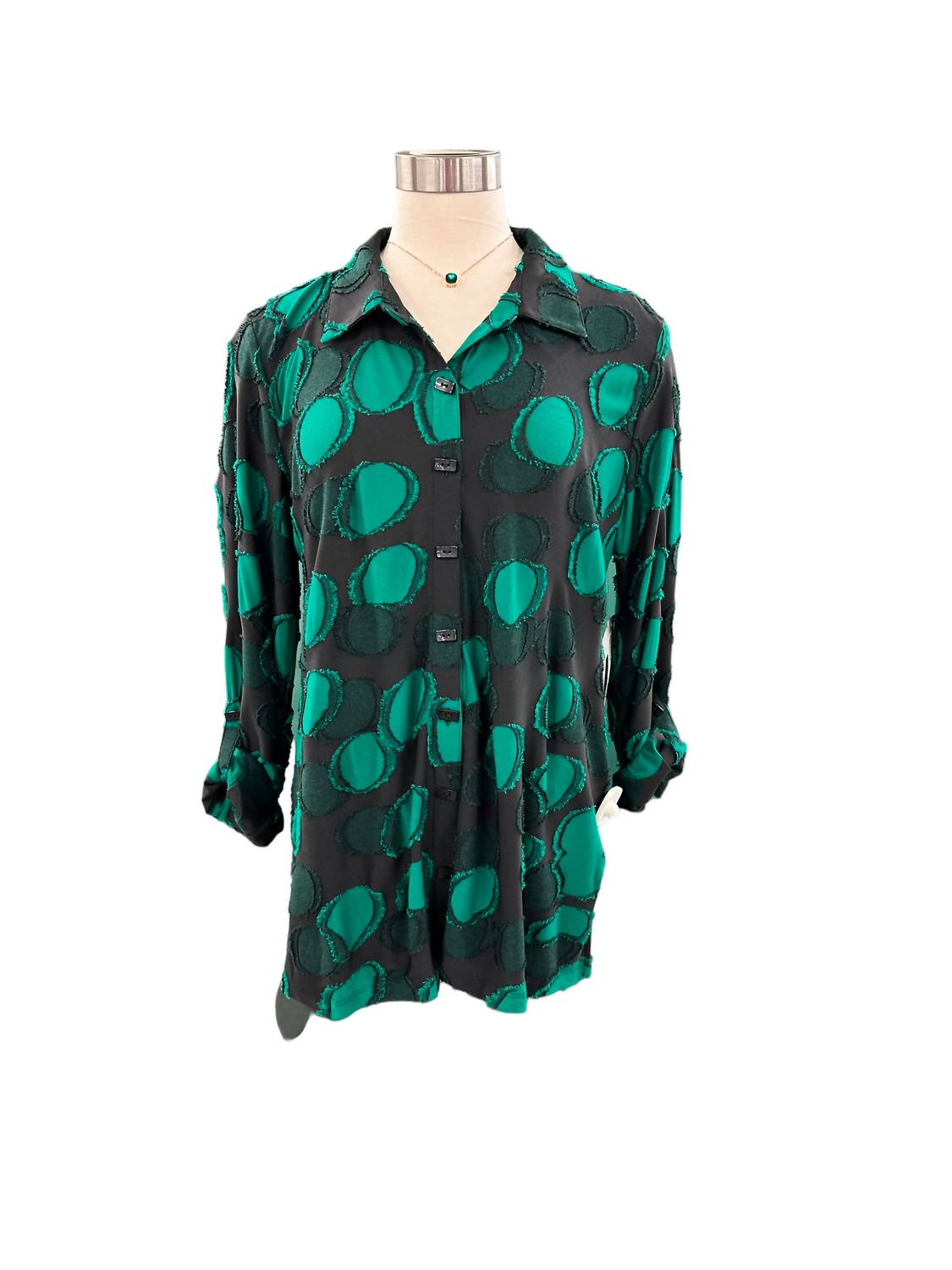 Multiples - Jacquard Knit Blouse