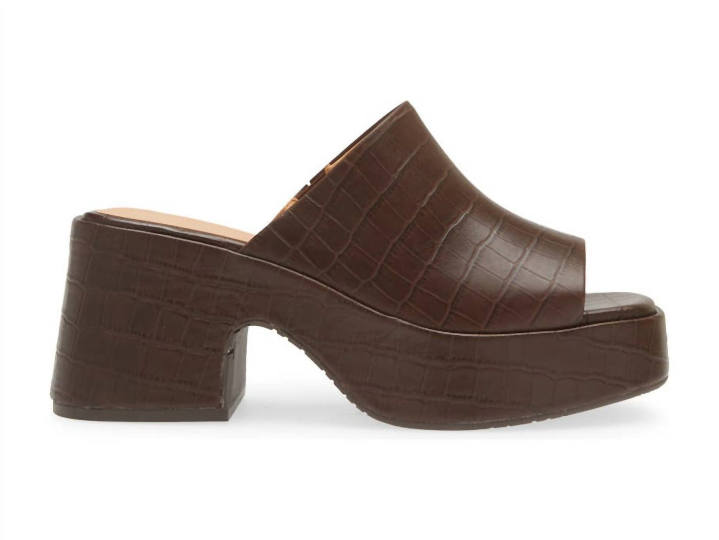 Chocolat Blu - Women's Helia Peep Toe Platform Slide