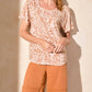 Tribal - Ruffle Sleeve Crewneck Tee