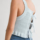Miou Muse - Crochet Ruffle Hem Top