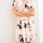 Entro - Lace Up Floral Mini Dress