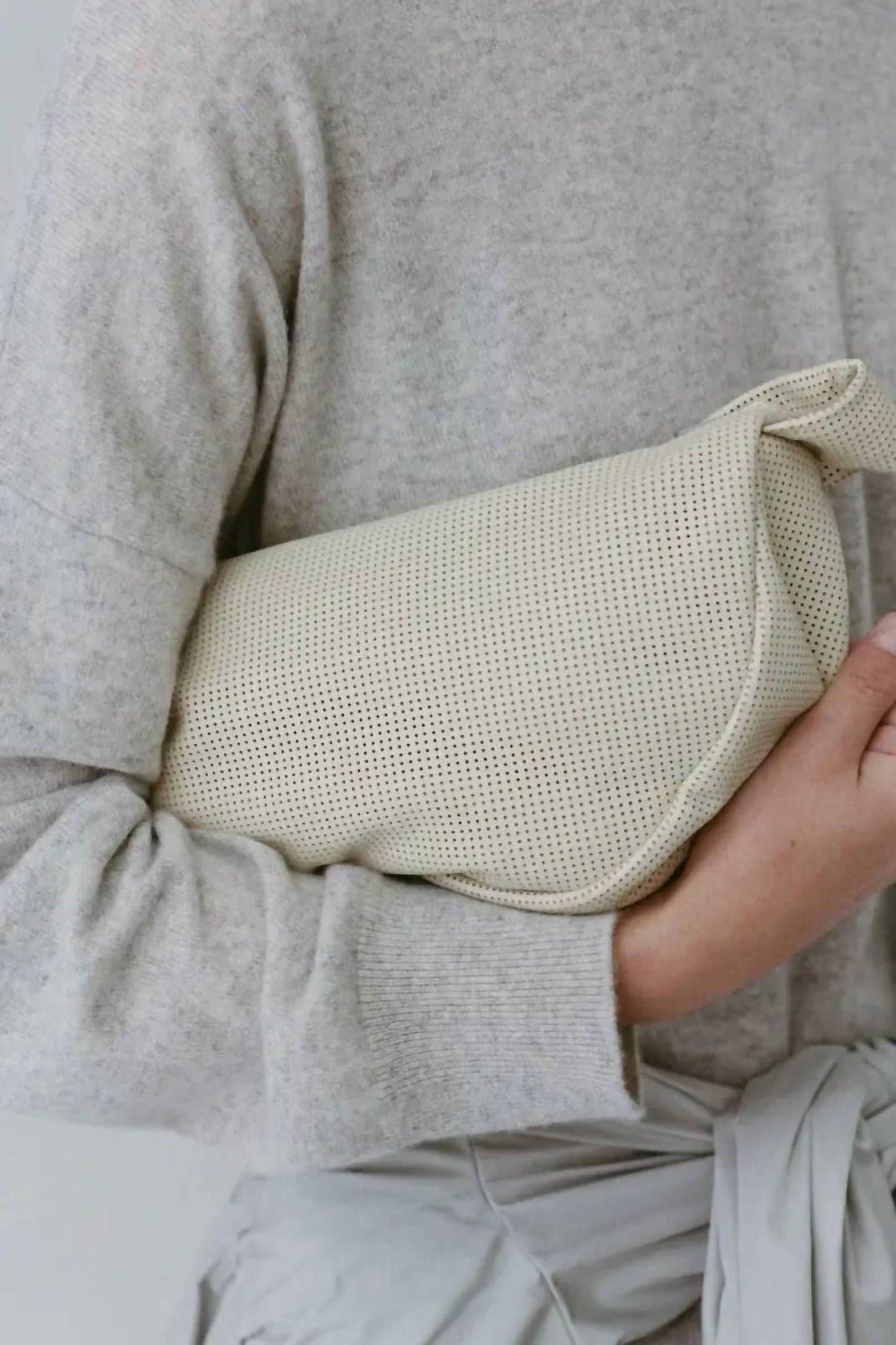 St. Agni - Women's Perforated Crescent Bag