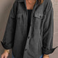 Dear Lover - Turn Down Collared Shacket