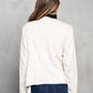Paparazzi - Faux Suede Drape Front Jacket
