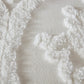 King/Cal King 3 Piece Tufted Cotton Chenille Damask Duvet Cover Set