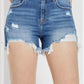 Risen - High Rise Distressed Shorts