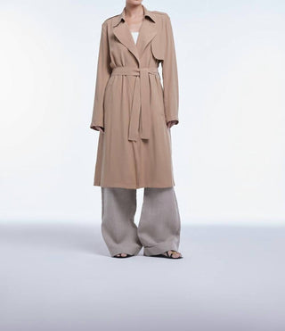 Dāl The Label - Trench Coat com lapela esvoaçante