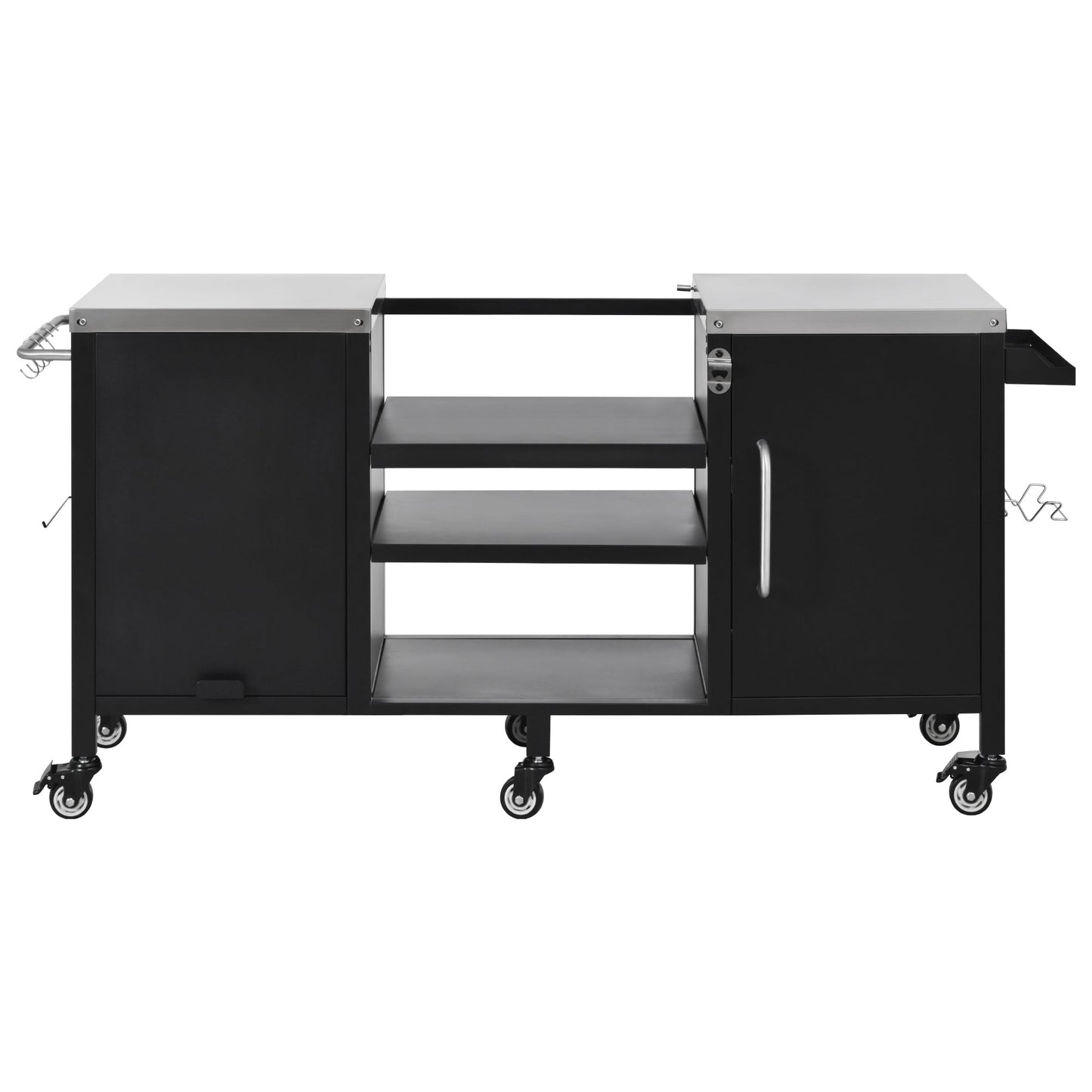 K&K 72.4' Large Grill Table for Big Green Egg