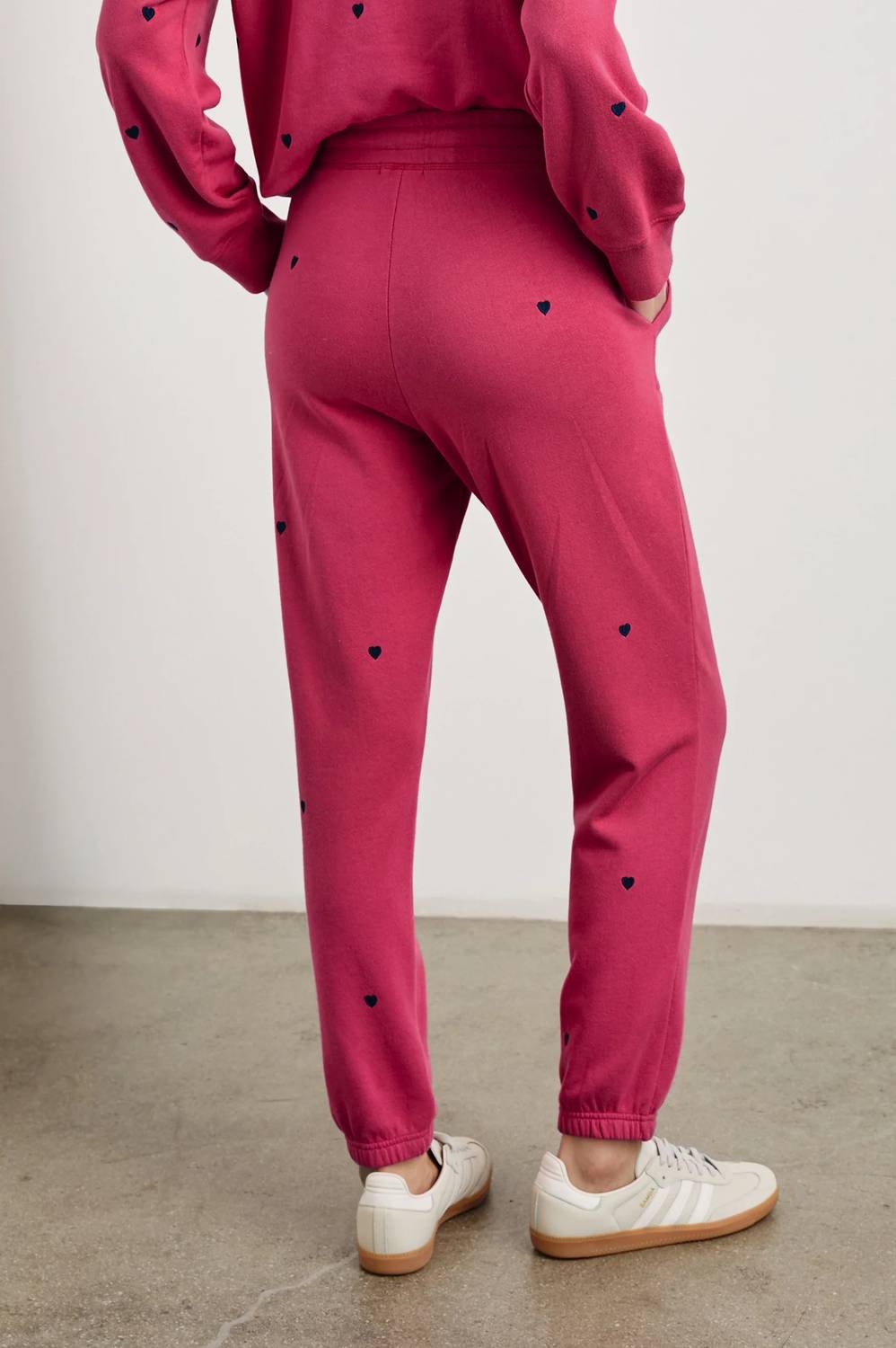 Rails - Kingston sweatpant Pink Midnight Hearts