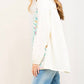 Entro - Floral Embroidered Tunic Blouse