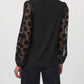 Joseph Ribkoff - Polka Dot Bishop Sleeve Pullover Top