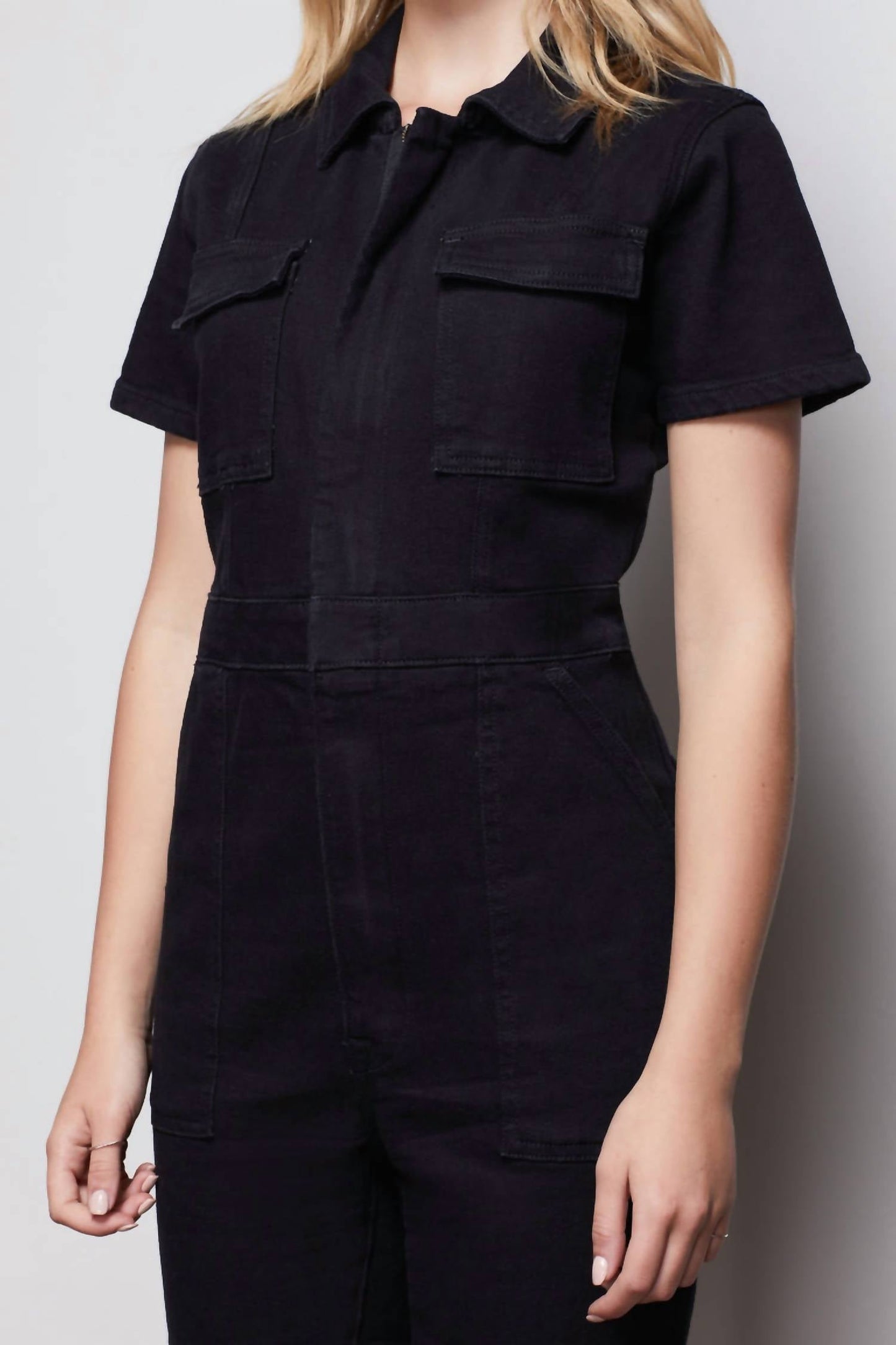 Good American - Denim Front Zip Jumpsuit