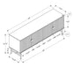 Contemporary TV Stand Console with Storage