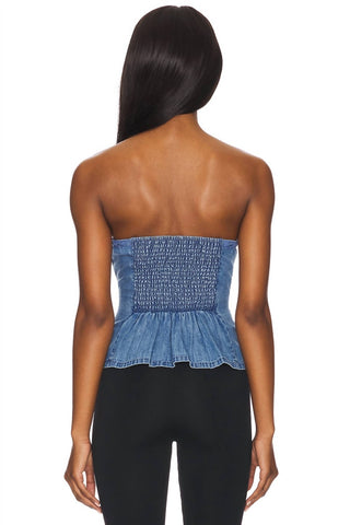 Free People - Denim Wink Wink Tube Top