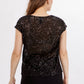 Frank Lyman - Sequin V-neck Knit Top