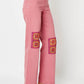Judy Blue - Crochet Patch Garment Dyed Jeans