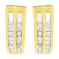10K Yellow Gold 1/2 cttw Diamond Huggy Heart Hoop Earrings (I-J Clarity, I2-I3 Color)