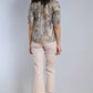 Lola & Sophie - Garden Foil Peasant Blouse
