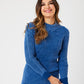 Angel Apparel - Cable Mock Neck Sweater