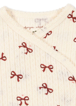 Konges Sløjd - Baby's Minnie Bow Rouge Onesie