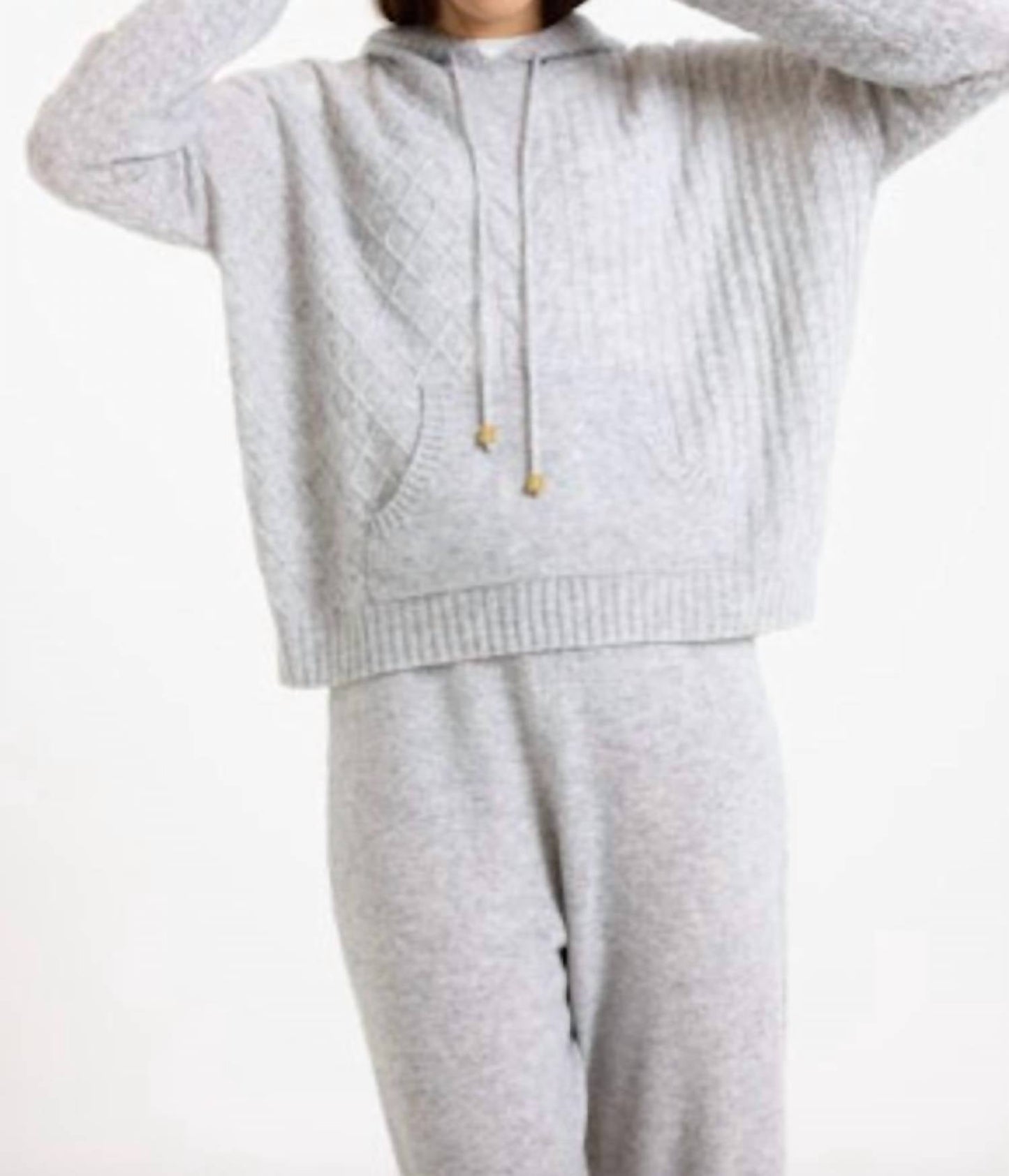Brodie Cashmere - Luxe Cable Hoodie