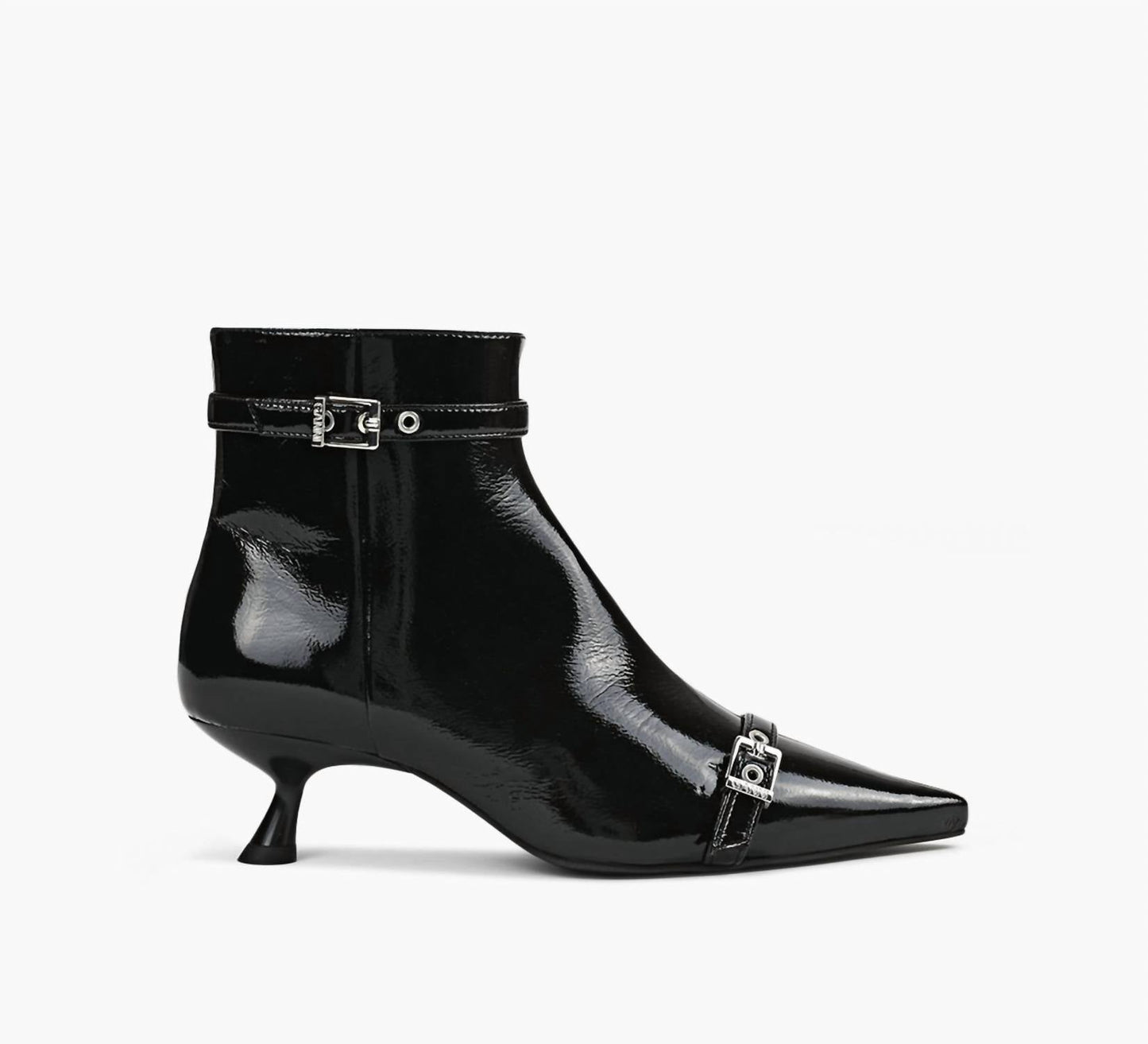 Ganni - Women's Eyelets Kitten Heel Boot