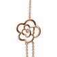18K Rose Gold 1/2 Cttw Diamond and Freshwater Pearl Double Strand Station Necklace  (G-H Color, SI1-SI2 Clarity) - Adjustable up to 16" to 20"