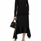 Toteme - Satin Sash Crepe Skirt