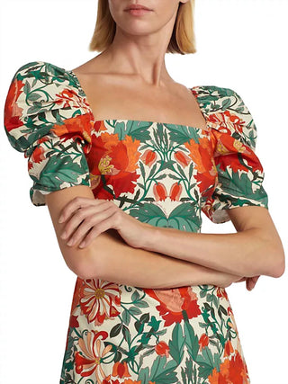 Cara Cara - Minivestido Kelly Floral com Manga Bufante