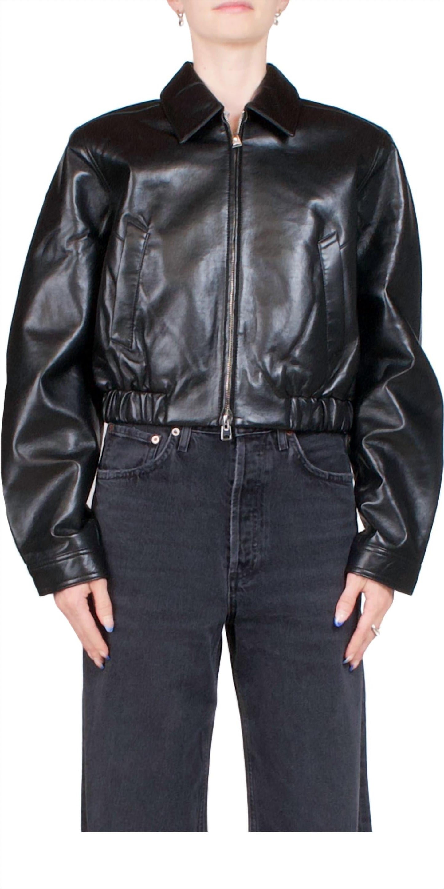 Agolde - Women's Shoreditch Ski Club X Essie Recycled Leather Jacket