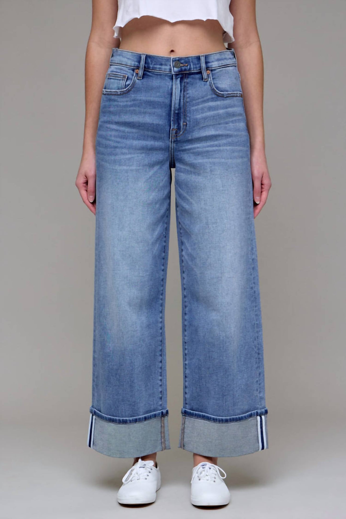 Hidden - Logan Relaxed Cuff Hem Jean