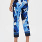 Joseph Ribkoff - Tropical Print Pull On Cropped Pants