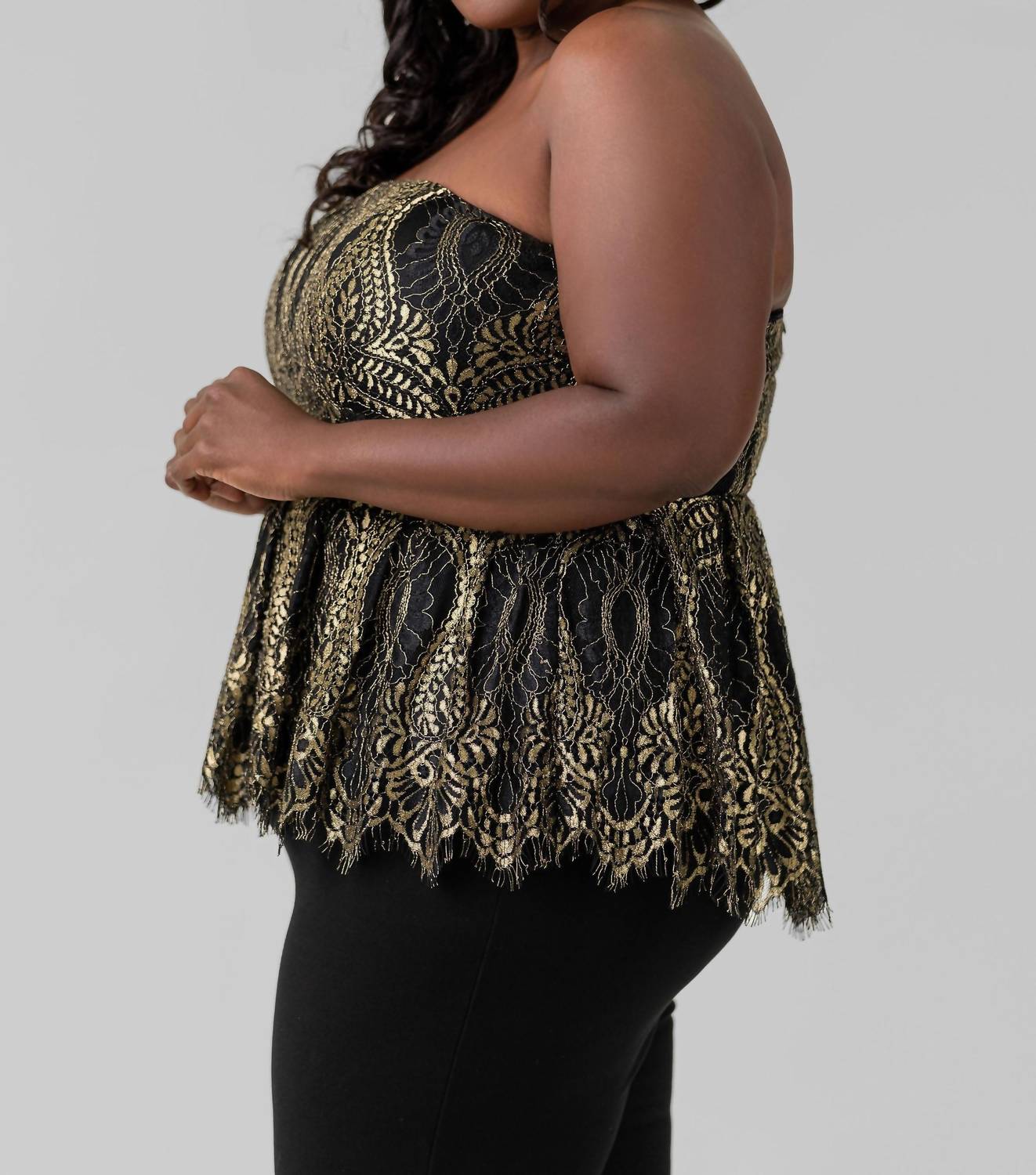 Marée Pour Toi - Lace Bustier Top