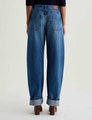 Ag Jeans - Mercer Cuffed High-rise Barrel Jean