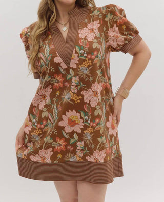 Entro - Renee Fall Floral Mini Dress
