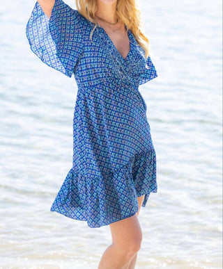 Cienna - Pirrin V Neck Short Dress