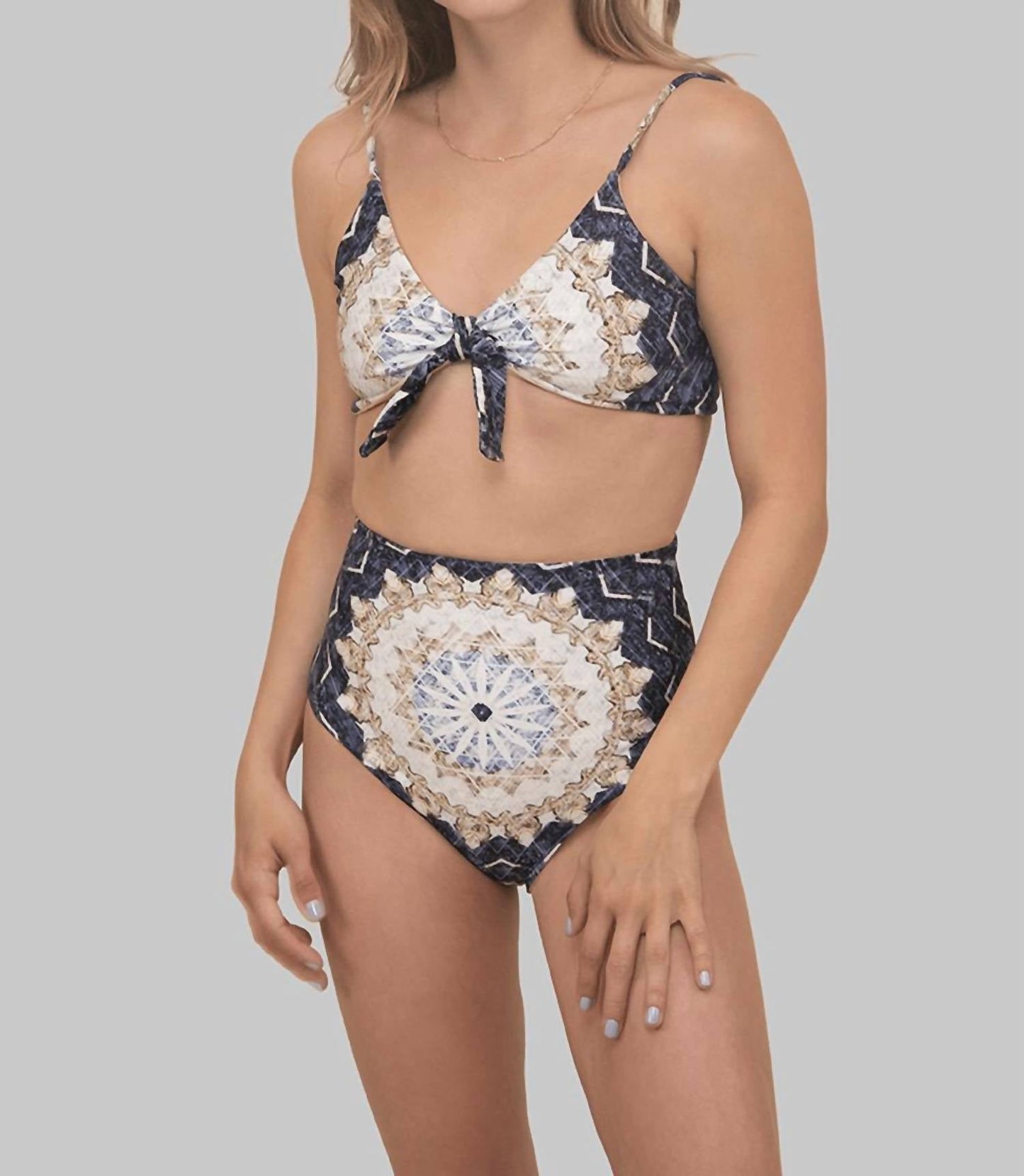 Wolven - Reverie Reversible High-waisted Bikini Bottom