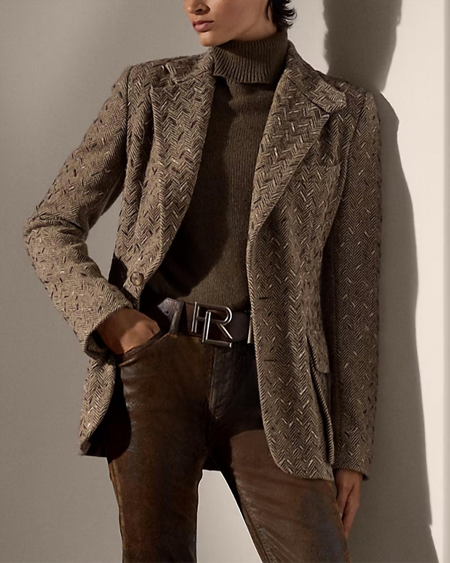 Ralph Lauren - Preston Embellished Herringbone Jacket