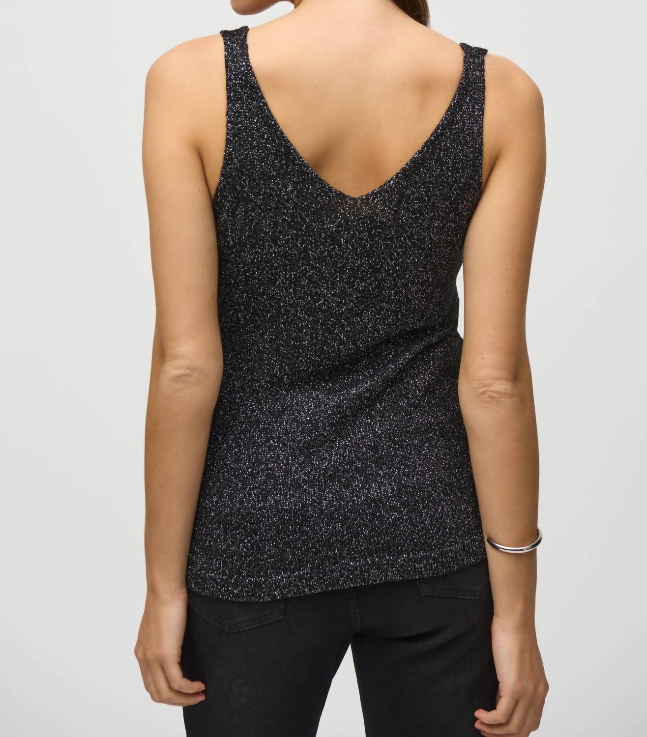 Joseph Ribkoff - Metallic Knit 2-piece Top