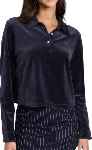 Teoria - Polo Cropped Feminino