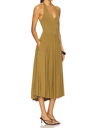 Steve Madden - Hazel Halter Neck Sleeveless Midi Dress