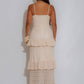 Chicways - Cabana Muse Crochet Ruched Maxi Dress