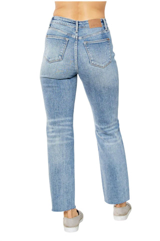 Judy Blue - Calça Jeans Rígida Magic Destroyed com Perna Reta