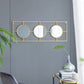 3 Mirror Piece Wall Mirror in Rectangular Frame