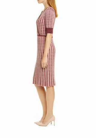 Kate Spade - Vestido xadrez de malha sintética