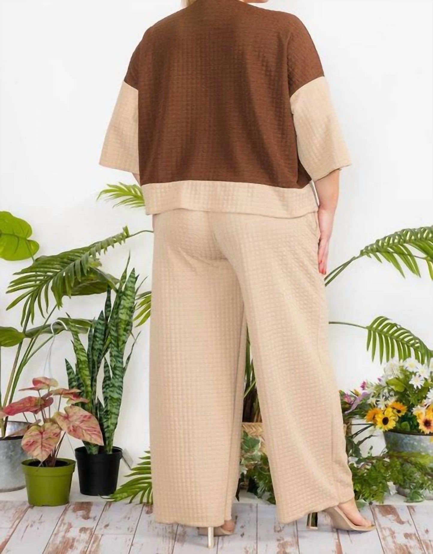Karen T Design - Cozy Textured Two-piece Set