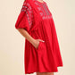 Umgee - Floral Embroidered Dress